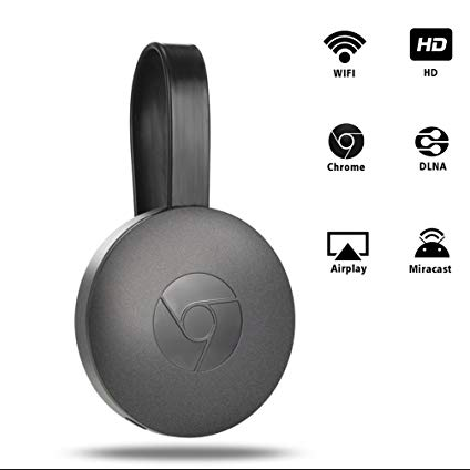 Chromecast Wireless Media Streamer 4K + HDR – Stream from Phone to TV