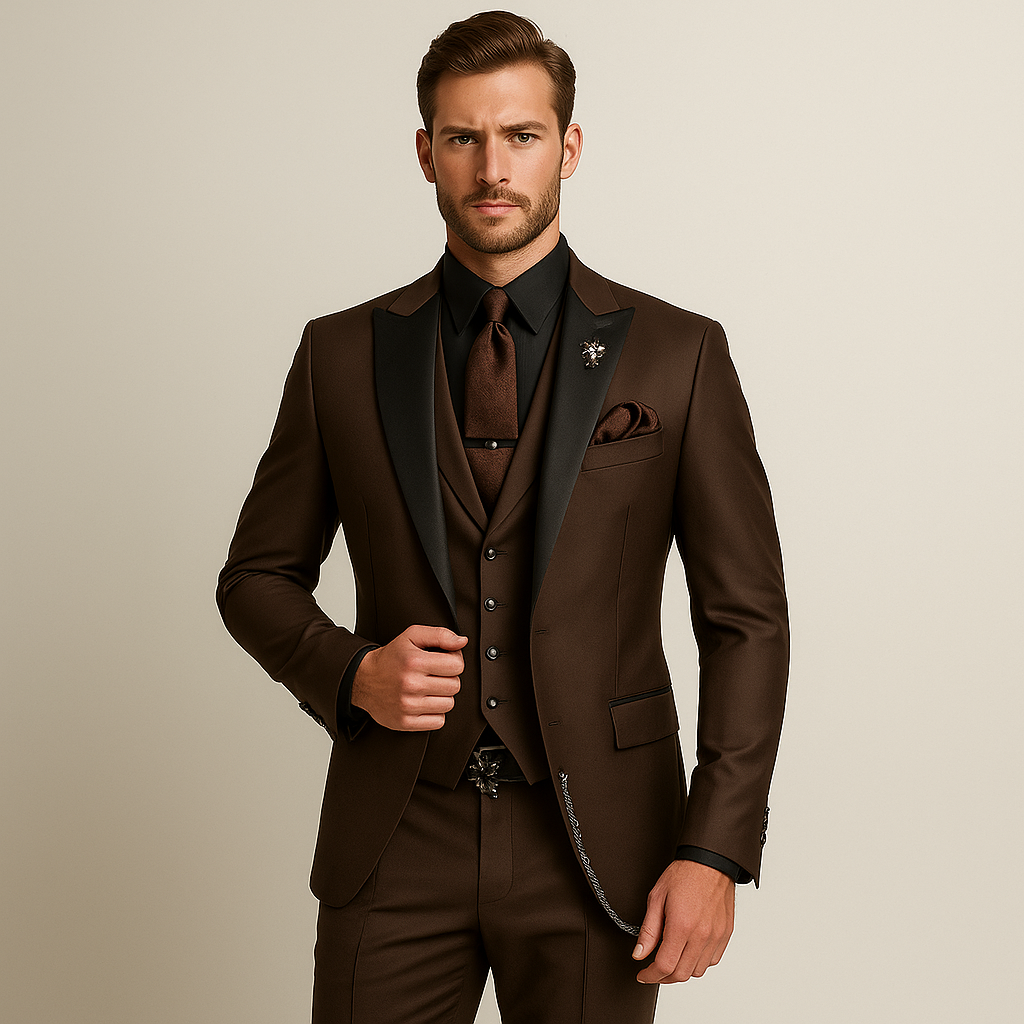 Three-Piece Set for Men | Business Blazer, Waistcoat & Trousers