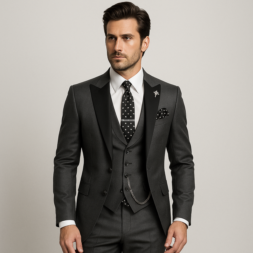 Three-Piece Set for Men | Business Blazer, Waistcoat & Trousers