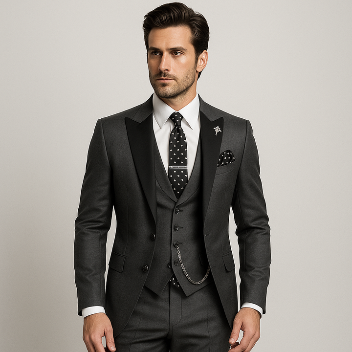 Three-Piece Set for Men | Business Blazer, Waistcoat & Trousers