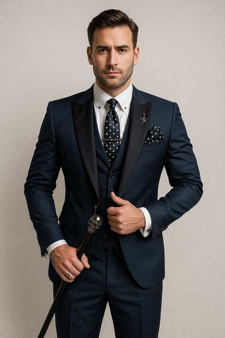 Three-Piece Set for Men | Business Blazer, Waistcoat & Trousers