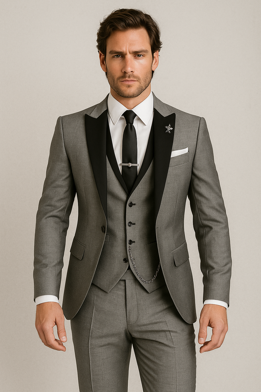 Three-Piece Set for Men | Business Blazer, Waistcoat & Trousers