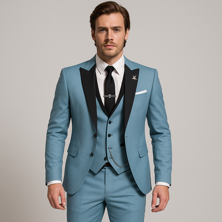 Three-Piece Set for Men | Business Blazer, Waistcoat & Trousers