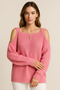 Women’s Sweater | Knit Pullover with Asymmetrical Neckline & Cut-Out