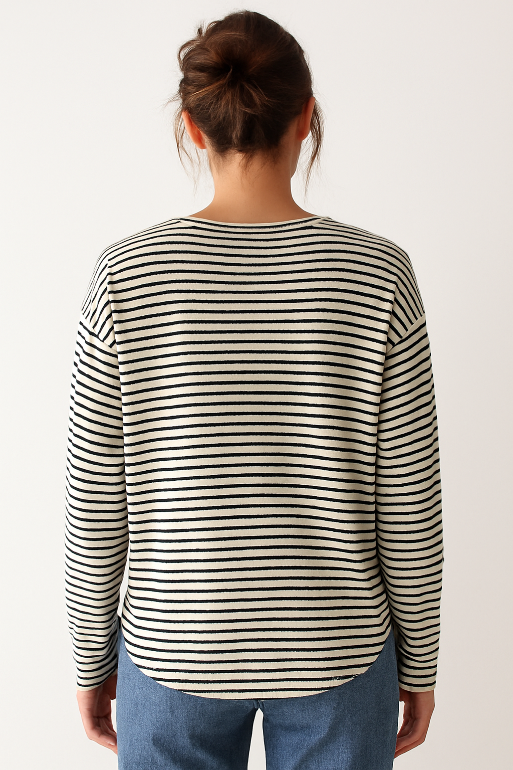 Women’s Striped Casual Long-Sleeve Top | Relaxed Fit