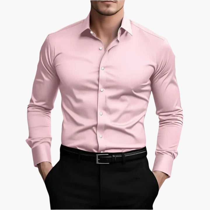 Men’s Slim-Fit Long-Sleeve Stretch Shirt