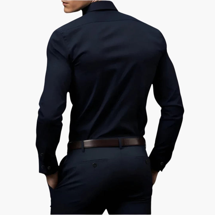 Men’s Slim-Fit Long-Sleeve Stretch Shirt