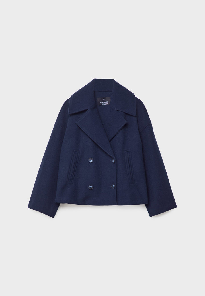 Kaelith | Chic Double-Breasted Short Blazer Jacket