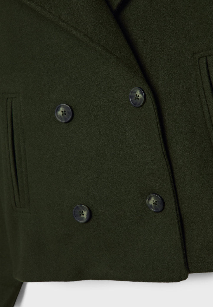 Kaelith | Chic Double-Breasted Short Blazer Jacket