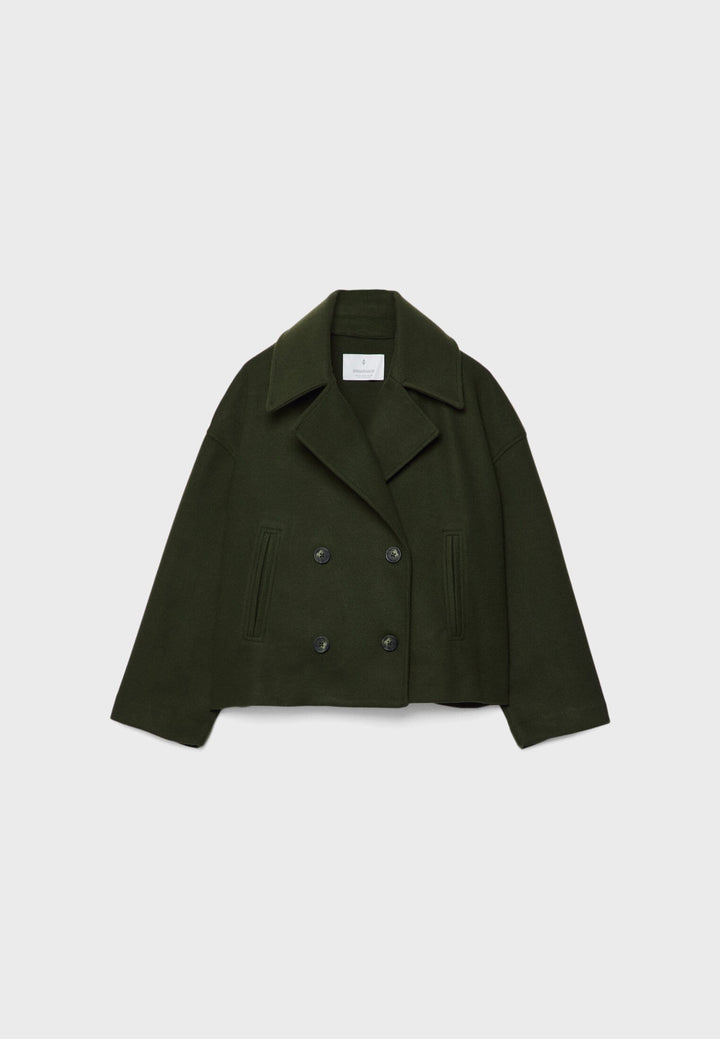 Kaelith | Chic Double-Breasted Short Blazer Jacket