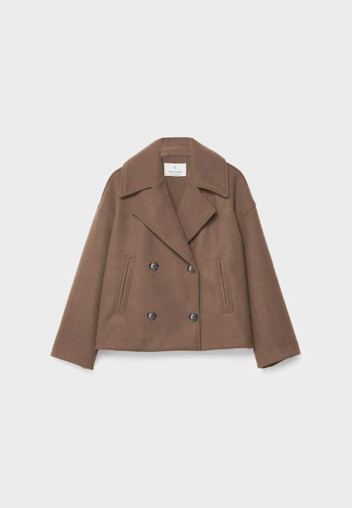Kaelith | Chic Double-Breasted Short Blazer Jacket