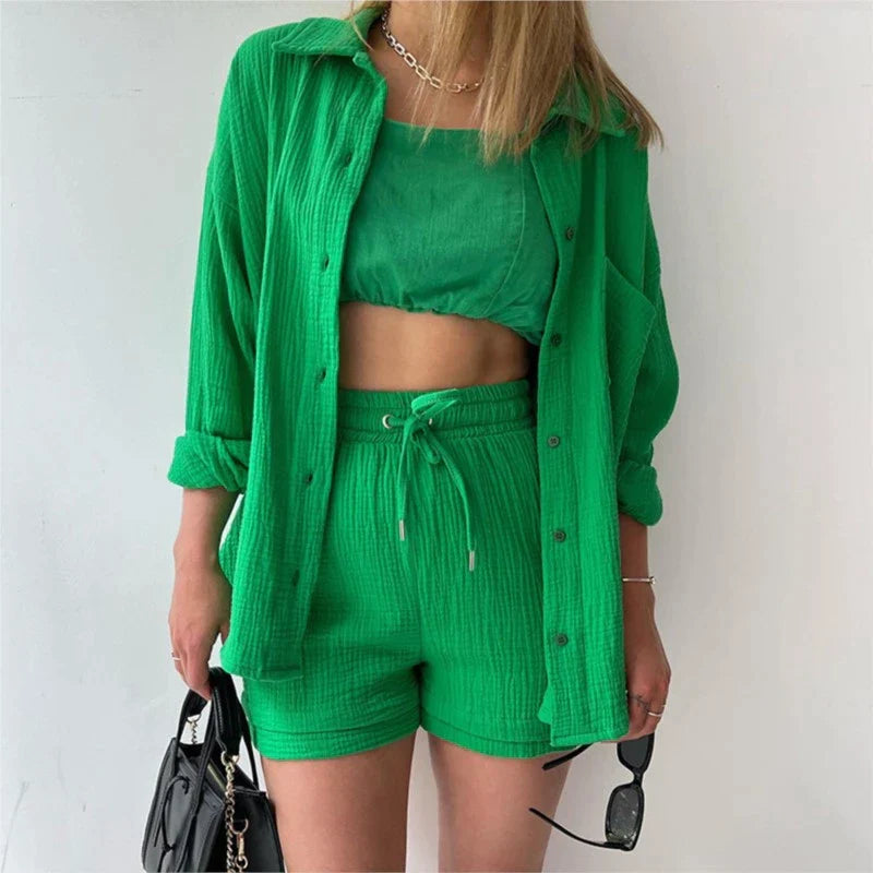 Laleh | Pleated Two-Piece Outfit for Women