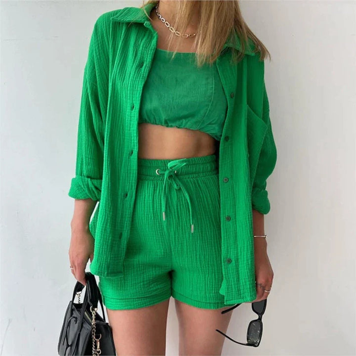 Laleh | Pleated Two-Piece Outfit for Women