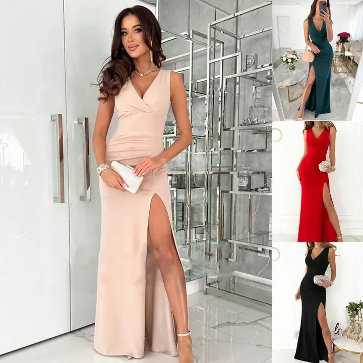 Lysira | Elegant Sleeveless Midi Dress