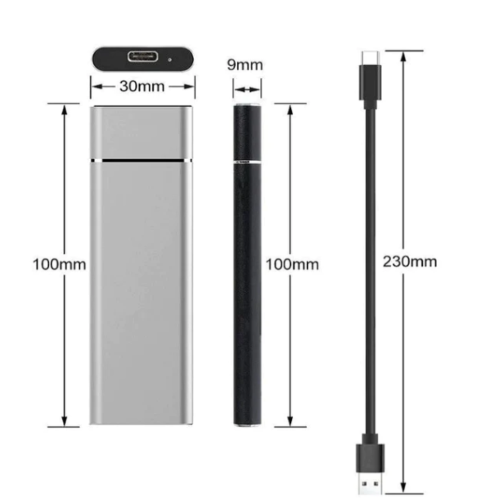 8 TB Portable External Hard Drive | Compact USB 3.0 Storage