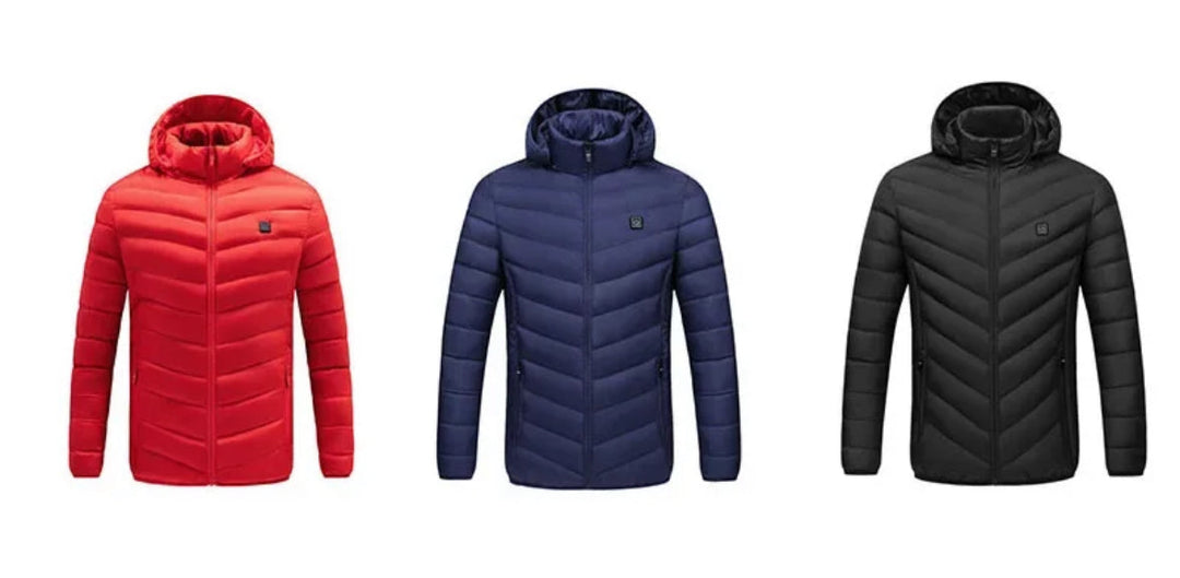 Heated Hooded Jacket | 3 Heat Levels, Thick & Washable