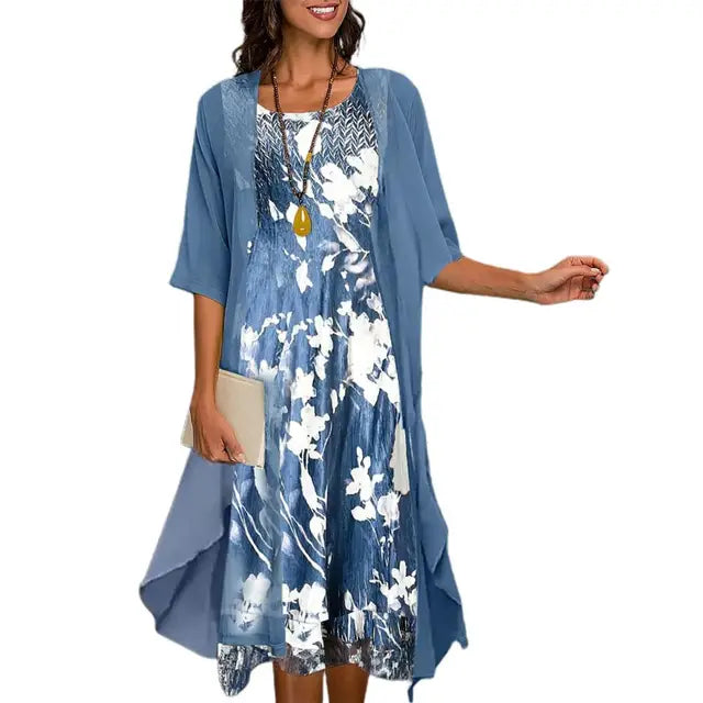 Lurelia | Elegant Long Sleeve Evening Knit Dress for Women