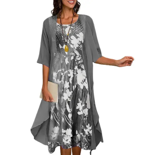 Lurelia | Elegant Long Sleeve Evening Knit Dress for Women