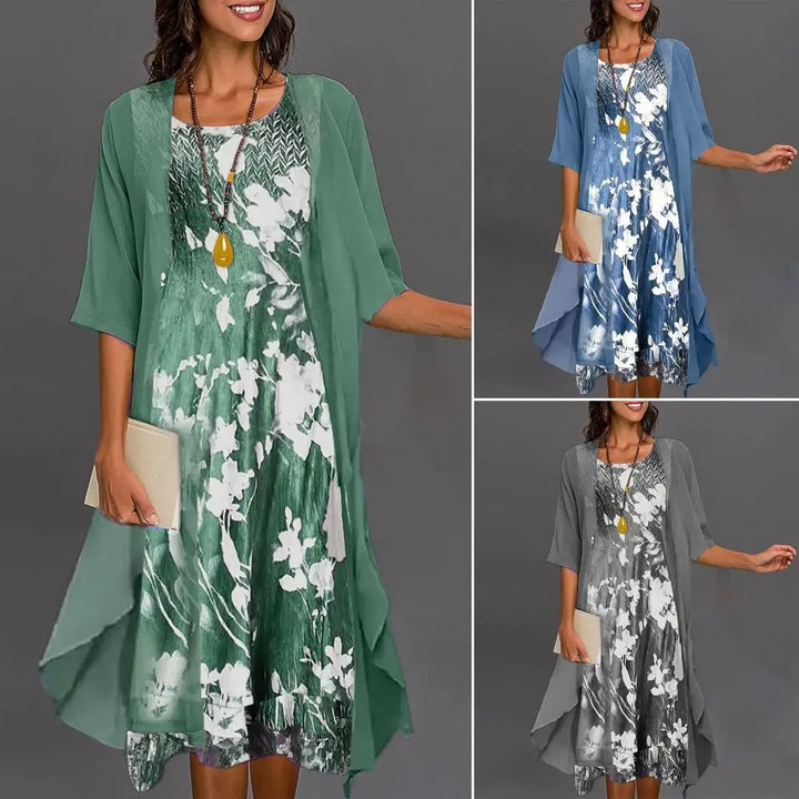 Lurelia | Elegant Long Sleeve Evening Knit Dress for Women