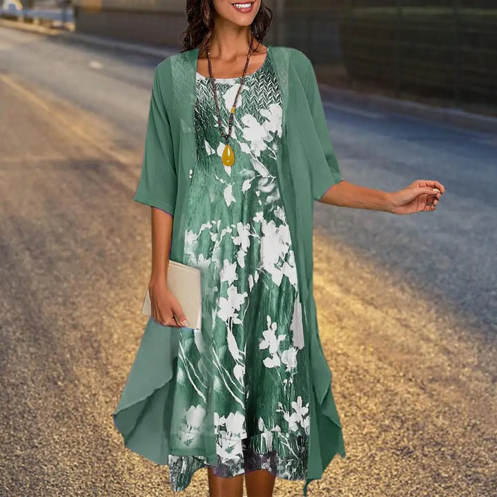 Lurelia | Elegant Long Sleeve Evening Knit Dress for Women