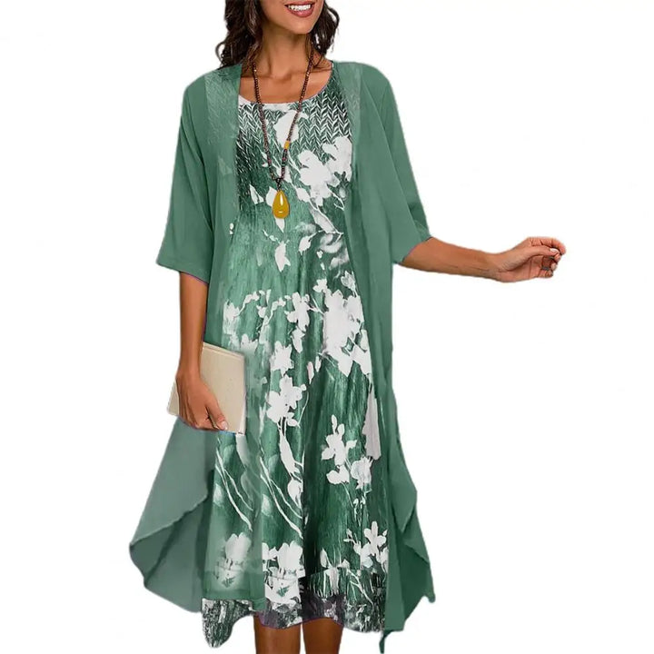 Lurelia | Elegant Long Sleeve Evening Knit Dress for Women