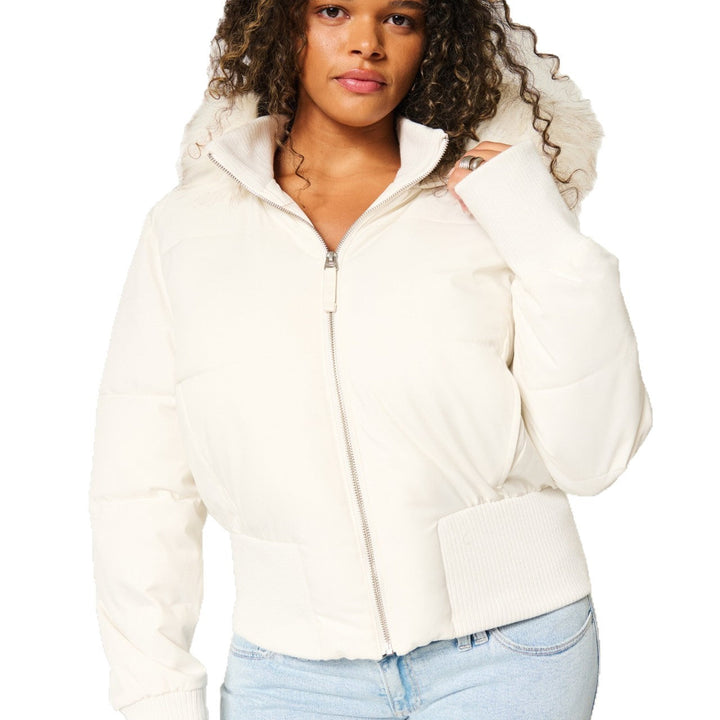Women’s Winter Jacket with Removable Hood