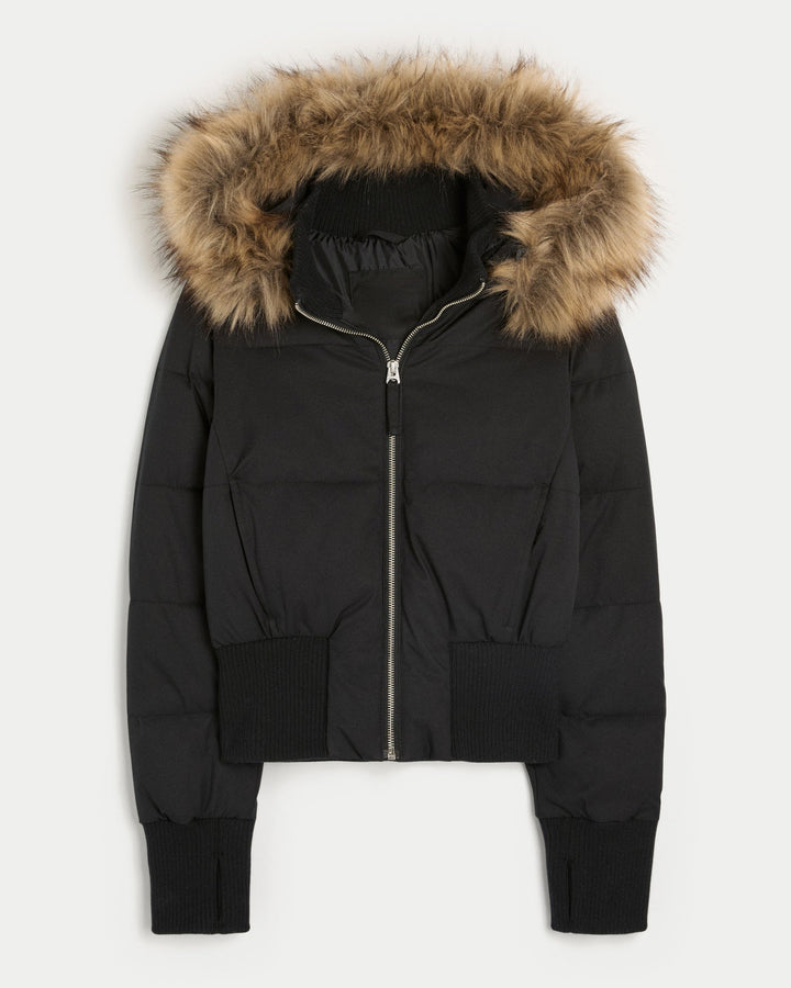 Women’s Winter Jacket with Removable Hood
