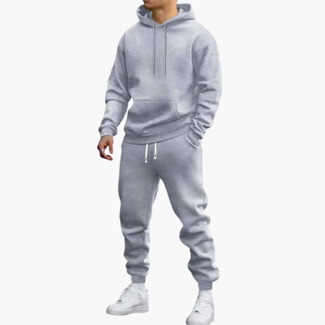 Men’s 2-Piece Tracksuit | Pullover Hoodie & Tapered Joggers