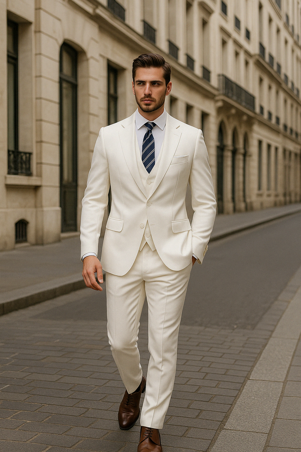 Classic 3-Piece Suit for Men | Formalwear with Jacket + Vest + Pants