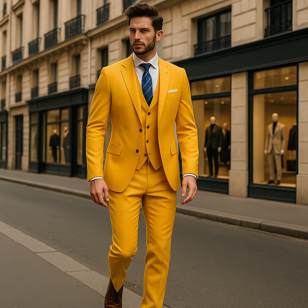 Classic 3-Piece Suit for Men | Formalwear with Jacket + Vest + Pants