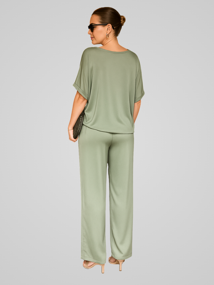Willa | Women’s Elegant Satin Co-ord Set