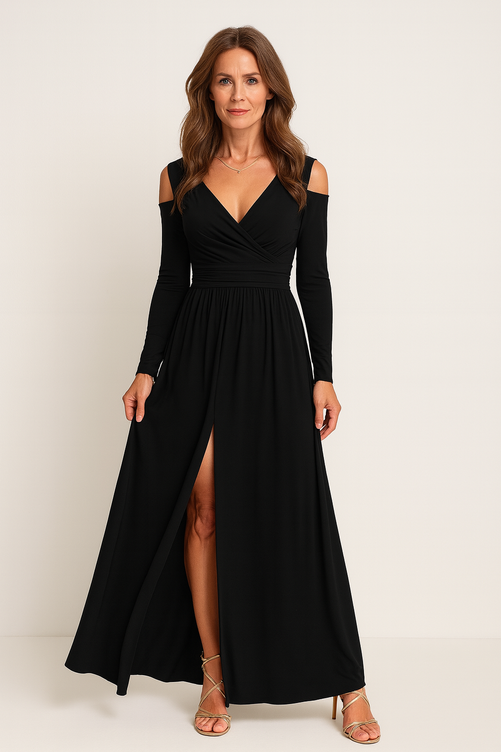 Women’s Maxi Evening Dress | High-Split Formal Dress