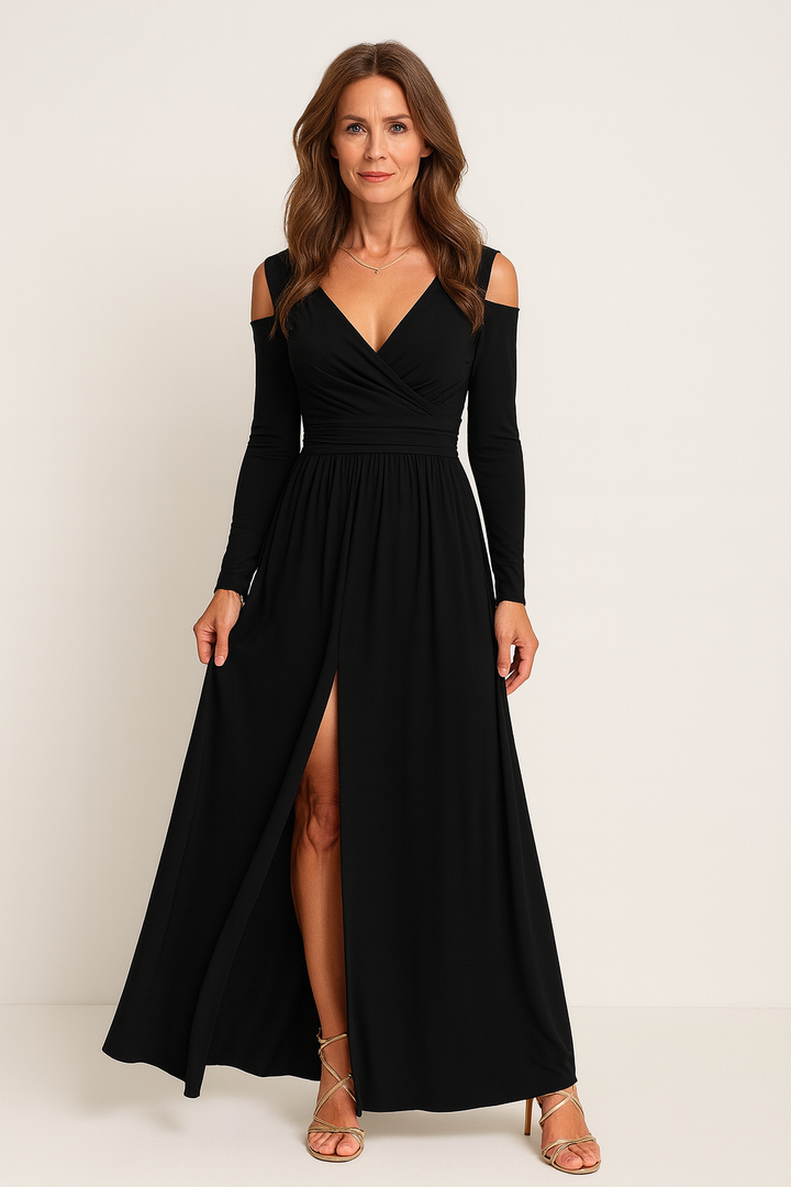 Women’s Maxi Evening Dress | High-Split Formal Dress