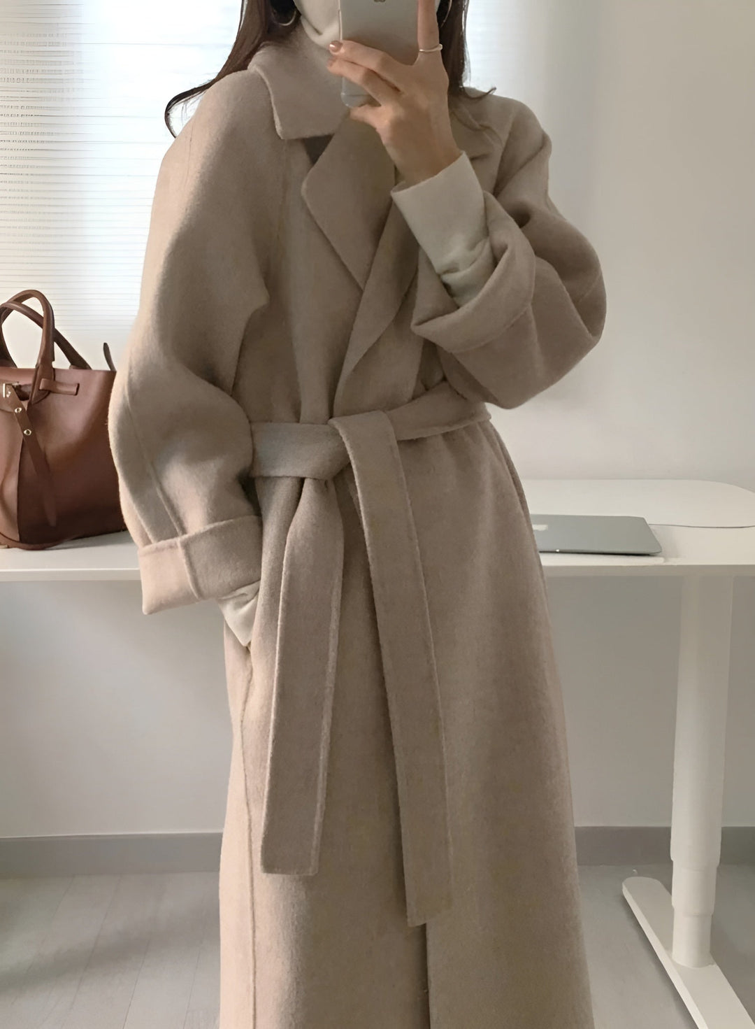Women's Wool-Blend Maxi Winter Coat