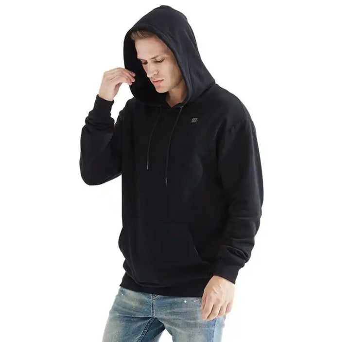 Heated Sweatshirt Hoodie | Winter Layer with Adjustable Heat