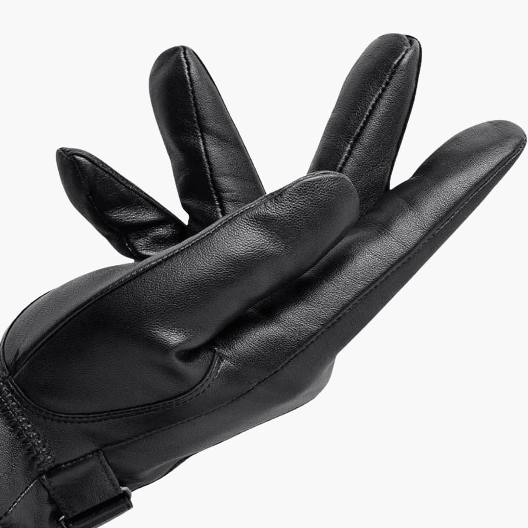 Men’s Winter Gloves | Snap-Closure Leather Style
