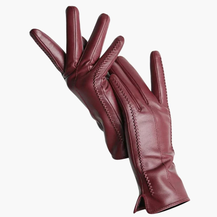 Women’s Winter Gloves | Quilted Stitch Detail with Warm Lined Interior - Leather Style