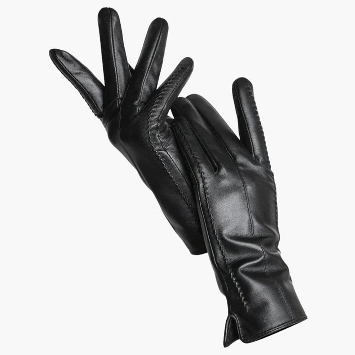 Women’s Winter Gloves | Quilted Stitch Detail with Warm Lined Interior - Leather Style