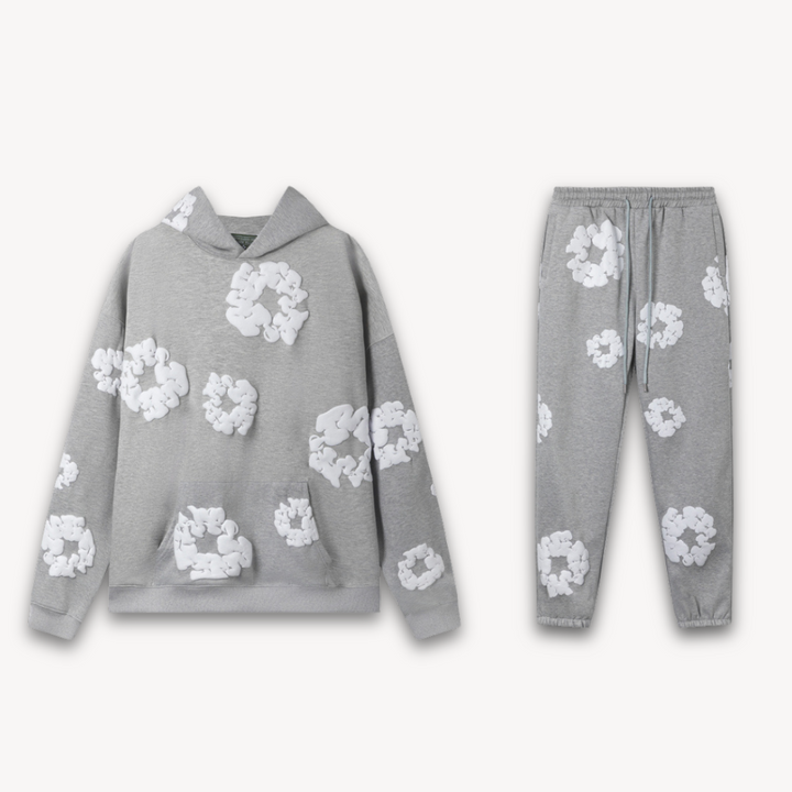 Unisex Cotton Wreath Hoodie & Jogger Set | Matching Set