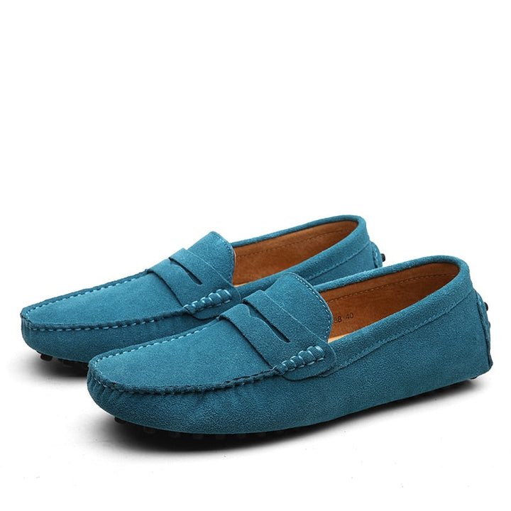 Italian Style Suede Loafers for Men