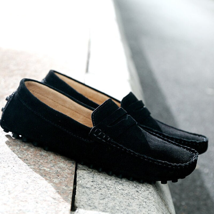 Italian Style Suede Loafers for Men