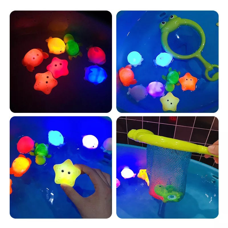 Glowing Friends Bath Toy Set
