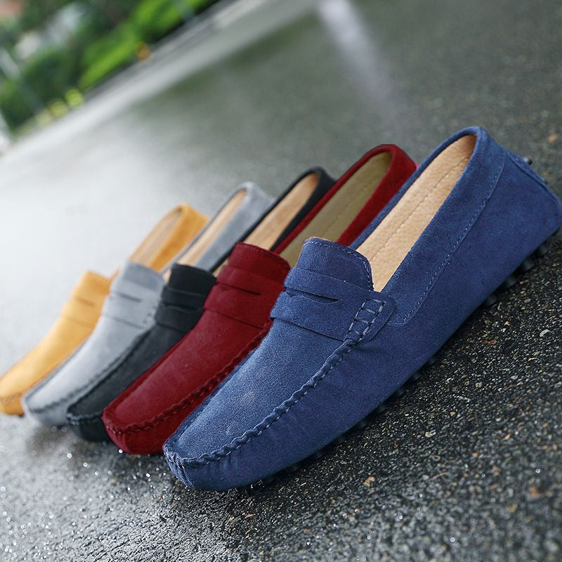 Italian Style Suede Loafers for Men