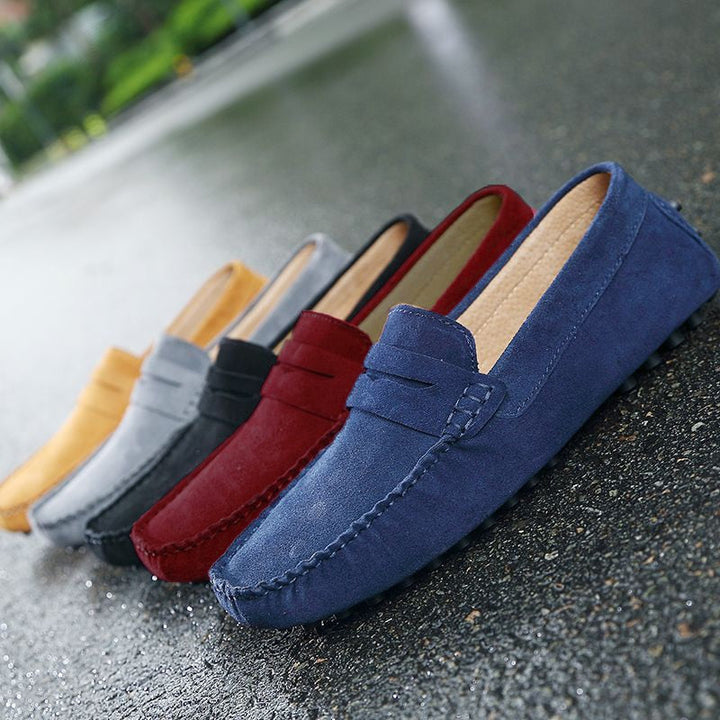Italian Style Suede Loafers for Men