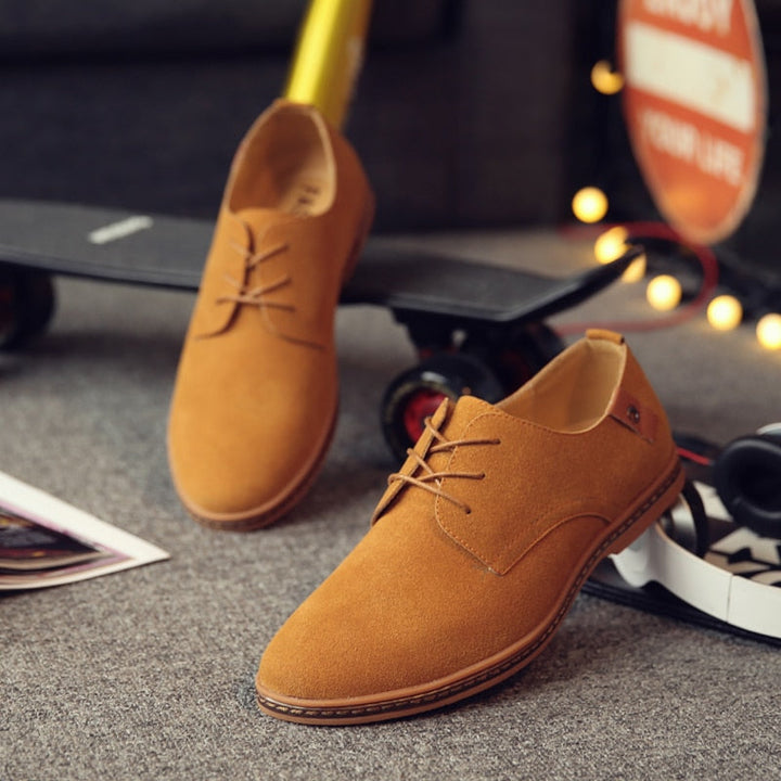 Classic Men’s Oxford Lace Shoes in Suede | Formal Look