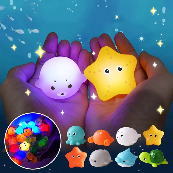 Glowing Friends Bath Toy Set