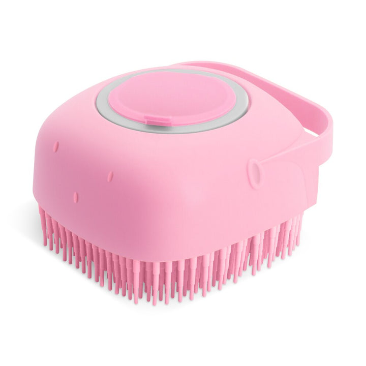 Silicone Pet Bath Brush with Shampoo Dispenser