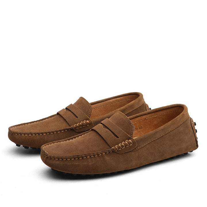 Italian Style Suede Loafers for Men
