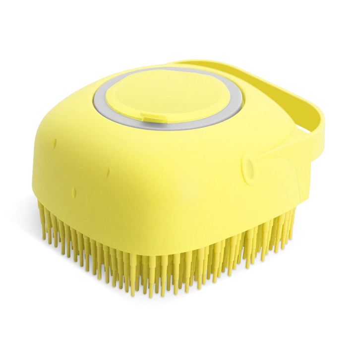 Silicone Pet Bath Brush with Shampoo Dispenser