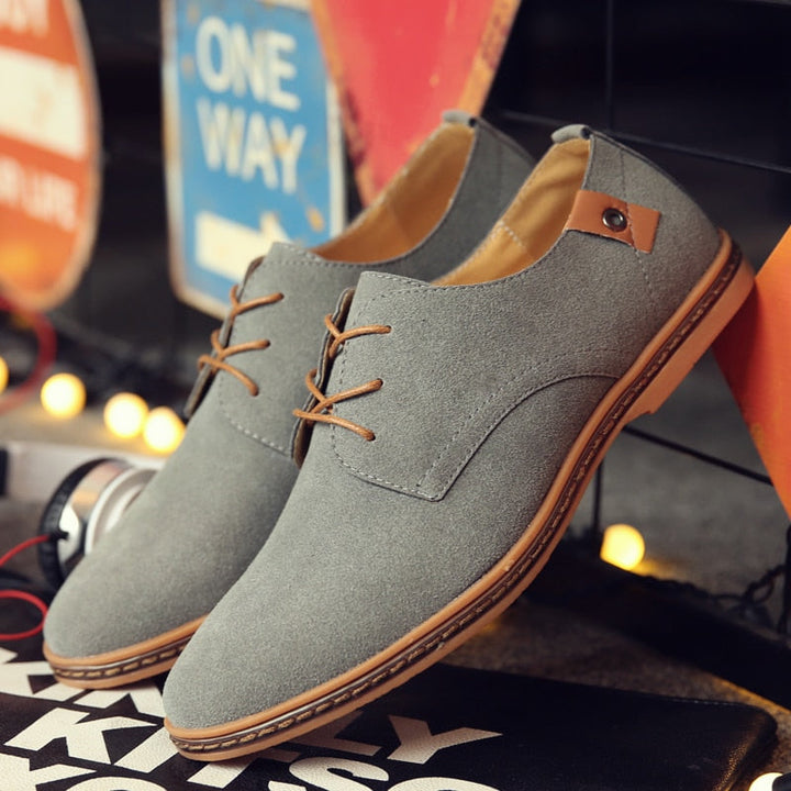 Classic Men’s Oxford Lace Shoes in Suede | Formal Look